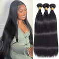 Remy Hair 100% Human Hair 12A Straight Raw Virgin Remy Brazil Double Drawn Human Hair Bundles Weft Extensions