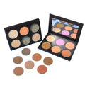 Your Own Brand DIY 20 Color Pigmented Blusher Contour Palette Vegan No Logo Long Lasting Round Hole Contour Blusher Powder