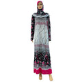 One Piece Hooded Abaya HOT Sale in Dubai Arab Africa Muslim Women Lady Flower Hijab Modern Elegant Lace Maxi Dress Robe Caftan