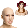 Christina-A Female Mannequin Head With Shoulder for Display Manikin Head With Shoulder for Wig a Makeup Hat  Display Head Maniki
