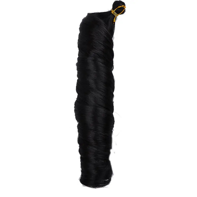 150g Display Loose Body Wave Pony Style Spiral Curl Crochet Braid French Curls Synthetic Hair Extensions Curly Braiding Hair
