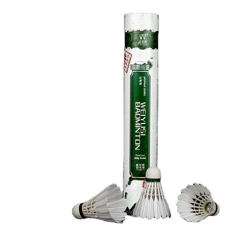 Durable Half Feathered Duck Class a Badminton Ball OEM Shuttlecocks with Cork Head for Training
