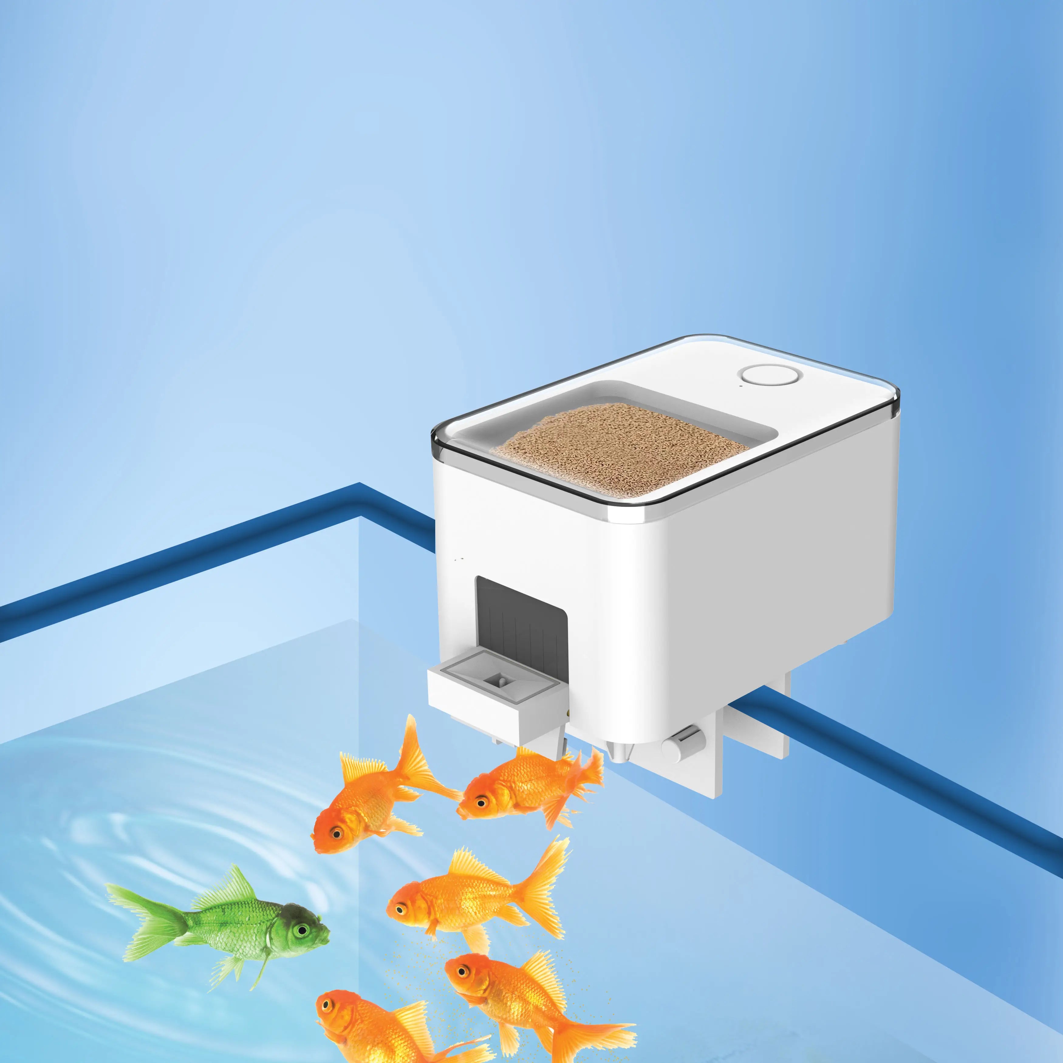 Best Selling Quality Automatic Fish Feeder Series WP8621 Anti-Clogging Design with Food Intake Control for Aquariums Accessories