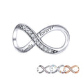 Factory Wholesale 925 Sterling Silver Forever Family Infinity Love Charms Bead Fit Original Bracelet Pendant Jewelry SCC1146