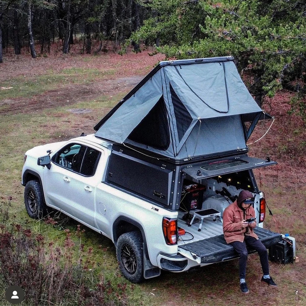 Easy Install Back Door Camper Tents Slide-In Campers Truck Bed Canopy 5 Person Outdoor for Camping Hiking Roof Tent for Cars