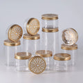 Wholesale New Aluminum Cosmetic Jar with Hollow Hole Cover 40-500ml Capacity Gold/Silver Color Air Freshener Cream Packaging