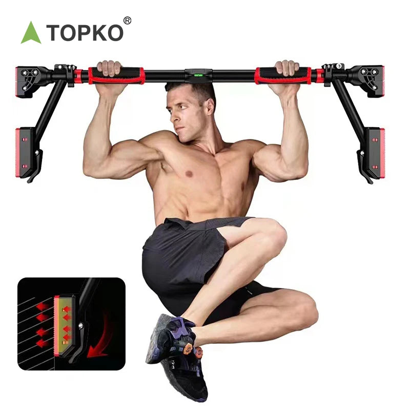 TOPKO Multi-Functional Door Pull up Bar Body Workout Home Gym Portable Pull up Bar