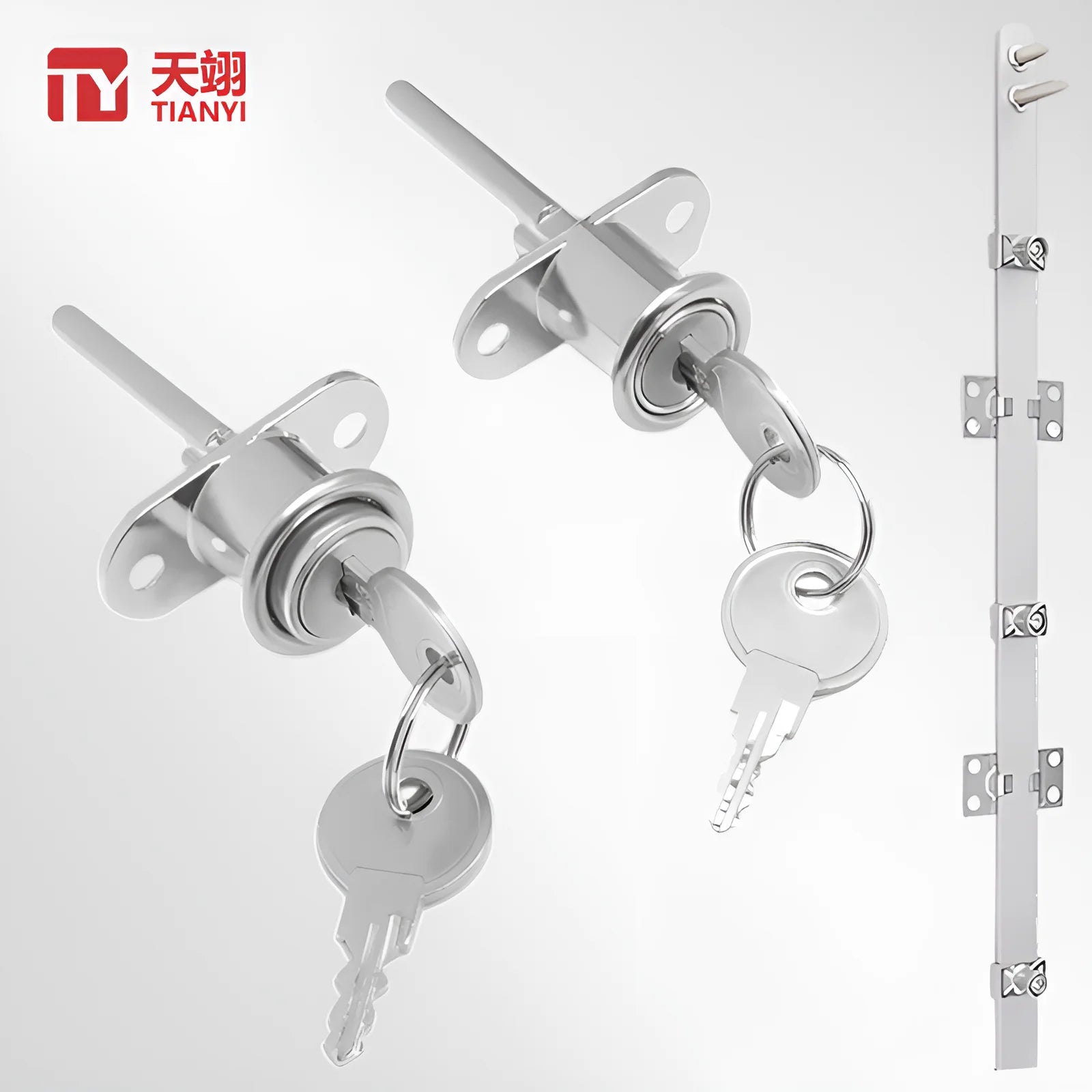Hot-selling Anti Theft Zinc Alloy Furniture Drawer Lock with Iron Key Durable Design for Bedroom Apartment & Hotel Entrance Use