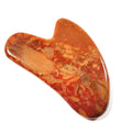 HY China traditional real jade heart mookaite jasper facial gua sha head face body scraping massage tool