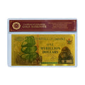 Wholesale Non-currency Collectible Paper Banknotes Zimbabwe 24k Gold Banknote Dollars Paper Banknotes Bank Note Bills