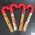 In Stock Fast Delivery 200ml 350ml Fillable Empty Clear Plastic Candy Cane Tube