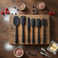 Food Grade Silicone Spatula Set Heat Resistant Non Stick Spatula Kitchen Utensils for Nonstick Cookware Kitchen Baking