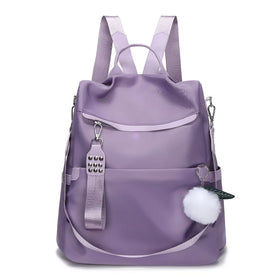 2025 New Lady Backpack Korean Embroidered Thread Backpack Dual-purpose Anti-theft Backpack Leisure Travel Bag