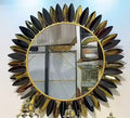 100cm Factory Luxury Geometric Decorative Wall Mirror Art Design Style Wrought Iron Creative Decorative Mirror Dropshipping DDP
