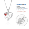 DY884 925 Sterling Silver Love Heart Necklaces Silver Necklace Zircon Pendant Necklaces for Women Jewelry Gift for Women