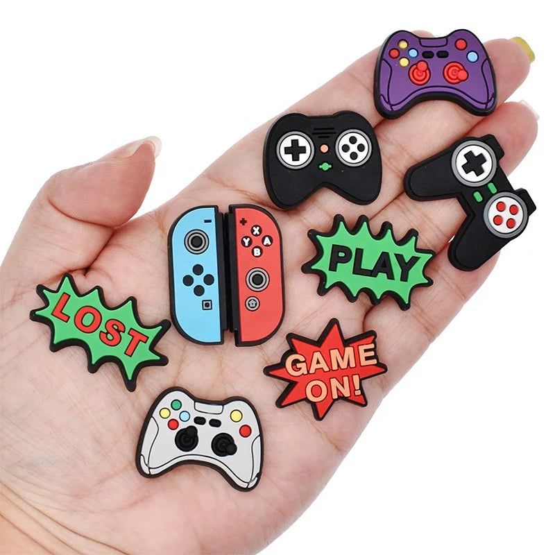 Pac-Man Game Handle Controller Shoe Charms Shoe Decorations for Adding Fun to Your Footwear