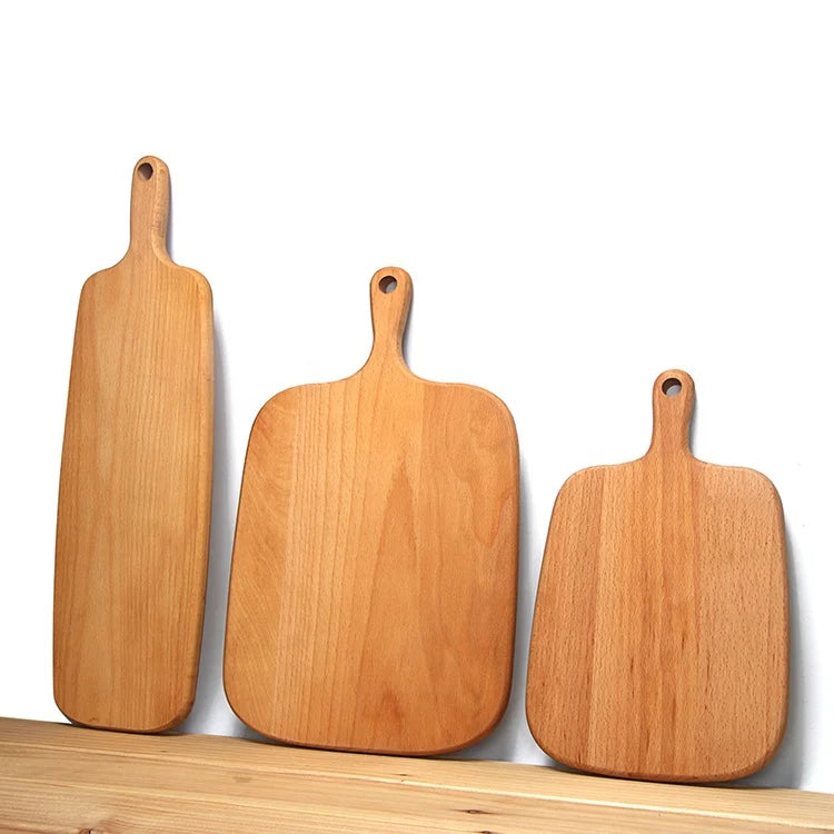 Solid Bakeware Beech Wooden Chopping Breadboard Countertop Buy Organic Wood Cutting Board with Handle