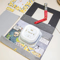 Multi-Function 4-in-1 Embossing Machine Metal + ABS Construction 90x90x48mm Size New Hole Puncher Corner Cutter for Scrapbook