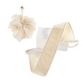 Eco Friendly Exfoliating Loofah Back Strap Bath Shower Cleansing Back Body Cotton and Hemp Shower Bath Belt Bath Flower Set