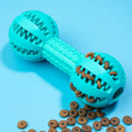 POPULAR Dumbbell Shaped Pet Leaky Feeder Rubber Dog Bone Chew Toy