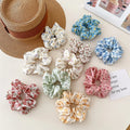 Wholesale Women Fabric Elastic Band Scrunchies Accessories Custom Print Floral Scrunchies Hair Ties