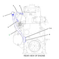 205-1280 Lines GP-injector Hyd Pump Hose AS for C7 Industrial Engine C7.2 Engine Machine