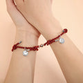 Fashionable Lover New Heart-Shaped Magnetic Suction Bracelet Personalized Geometric Pendant Couple Bracelet