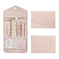 Elegance Jewelry Travel Roll Customizable Rectangle Luxurious Pouch Earrings Rings Jewelry Storage Organizer Polyester Visible