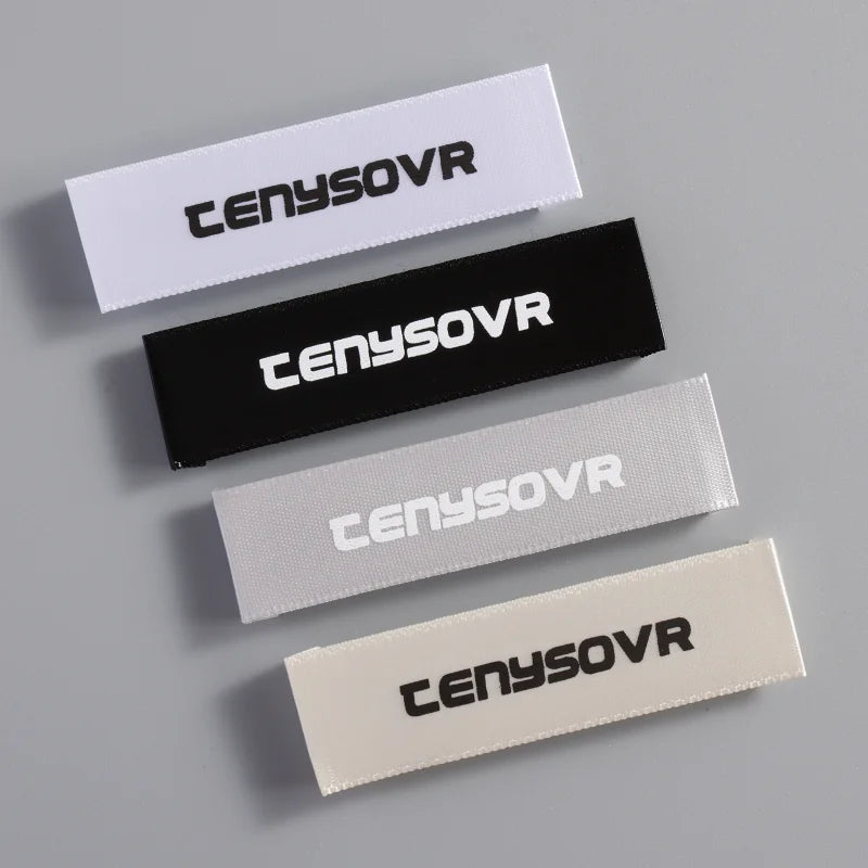 Wholesale High Density Satin Sewing Woven Clothing Labels G0arment Labels with Printed Techniques