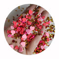 500g Valentine Day Clay Heart Star Flowers Slices Sprinkles Pearls Diamond Beads DIY Slime Craft Making Kit Nail Art Accessories