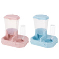 Cat Dog Food Dispenser Plastic Double Automatic Feeding Pet Water Feeder