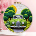 CHENISTORY DIY Wool Felting Painting With Embroidery Frame Handmade Needle Wool Painting Picture for Home Decors Crafts Gift