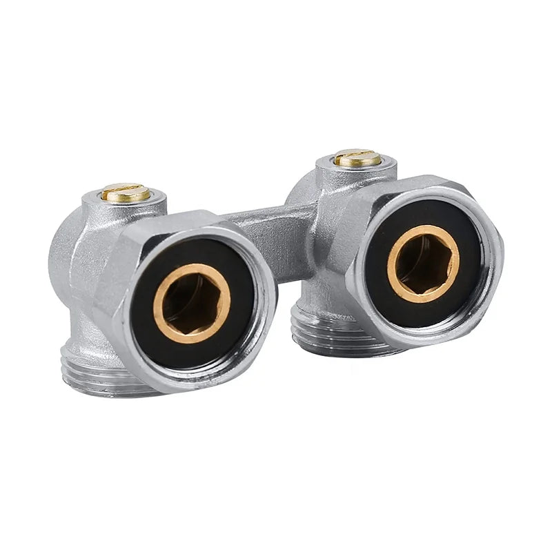 Thermostatic Radiator H Valve Water Media Brass Underfloor Heating Radiator Valve