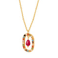 Hot Fashion Trend Stainless Steel 18K Gold Plated Metallic Jewelry Necklaces for Women