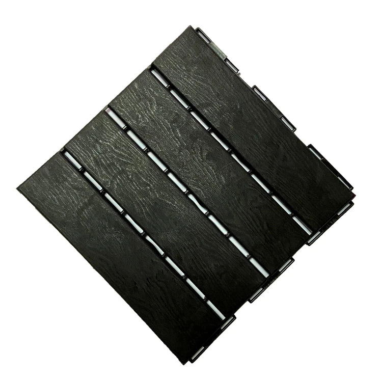 Terrace Patio Grey Wpc Flooring Decking Outdoor 3D Wood Plastic Composite Panels Exterior Pool Garden