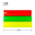 Guangyintong PU Fluorescent Series Heat Transfer Vinyl Roll for Shirt Htv Heat Transfer Paper for Dark Fabrics Easy