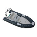 China 14.1ft 430cm Glass Bottom Fiberglass Racing Inflatable Speed Rib Yacht High-Speed Inflatable Speed Boat for Water Sports