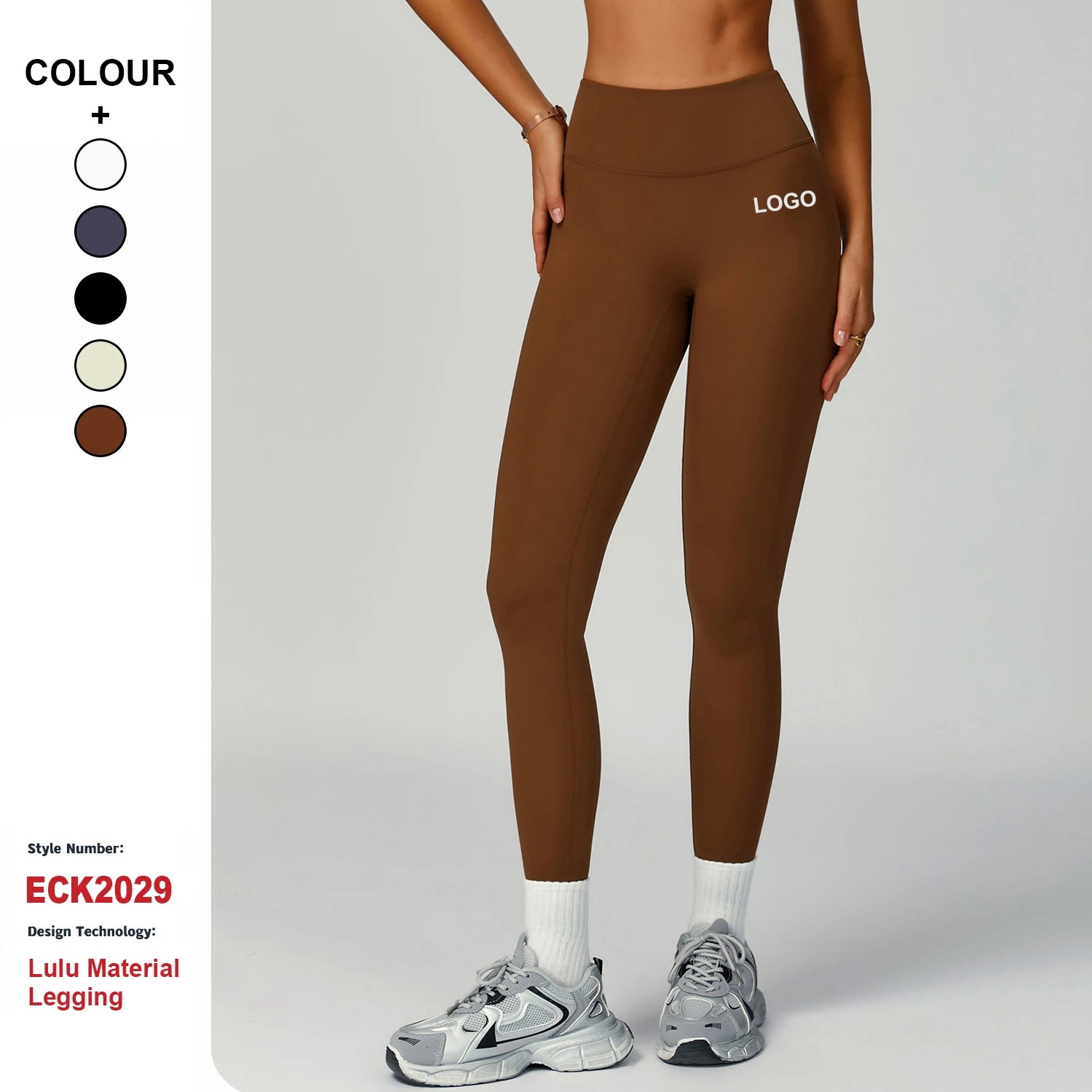 Custom High-Quality Quick-Drying Eco-Friendly Recycled Fabric High Waist Leggings Women Gym Running Sports Fitness Yoga Pants