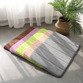 Chinese Non Slip Bathroom Shower Mat Solid Soft Microfiber Bath Mat Machine Washable Memory Foam Bath Rugs for Shower