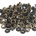 4mm Durable Antique Brass Metal Grommet With Washers Garment Handbags Oval Eyelet for Leather Craft Shoes