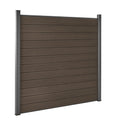Full Set Garden  Aluminum WPC Fence Composite Fence Outdoor Gardening Fence Water Resistant