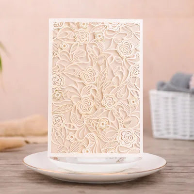 Multi Colors Laser Cut Design Pocket Style Quinceanera Invitations Laser Cut Wedding Invitation Cards Birthday Invitations