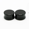 Huiying Natural black agate ear plug agate ear plugs women earing 6mm Jewelry