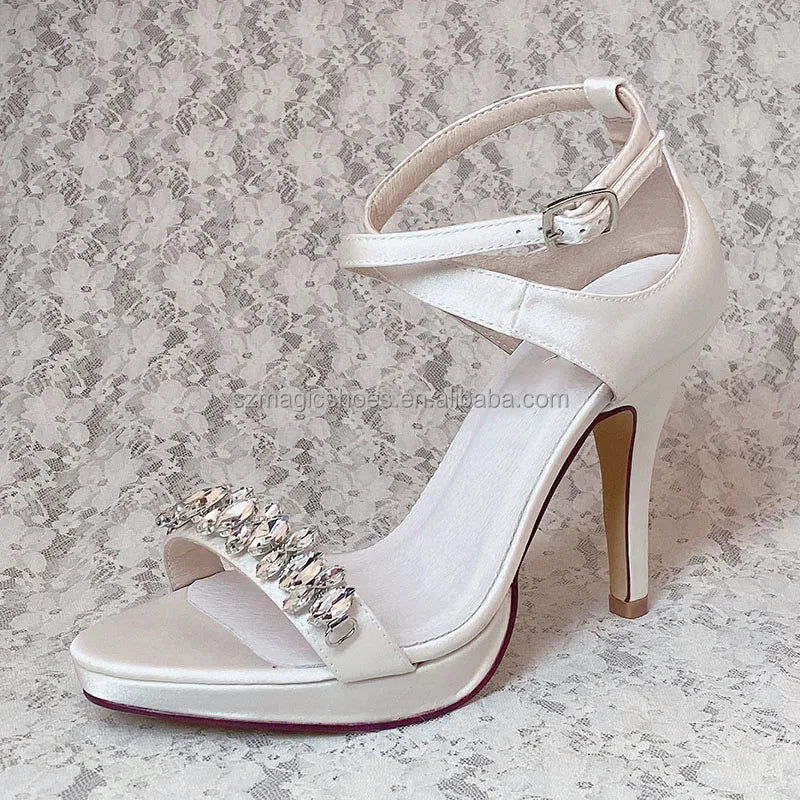 (22 Colors)High Heel Jewel Shoes Sandals with Strap