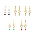 JXX Hot Sale Dubai Saudi Arabia Women Brass Jewelry 24k Gold Filled Drop Huggie Earrings for Wedding