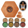 Hot Selling Hexagonal Wood Smoker Kit With Torch Wood Chips Customize Cocktail Smoker Kit for Christmas