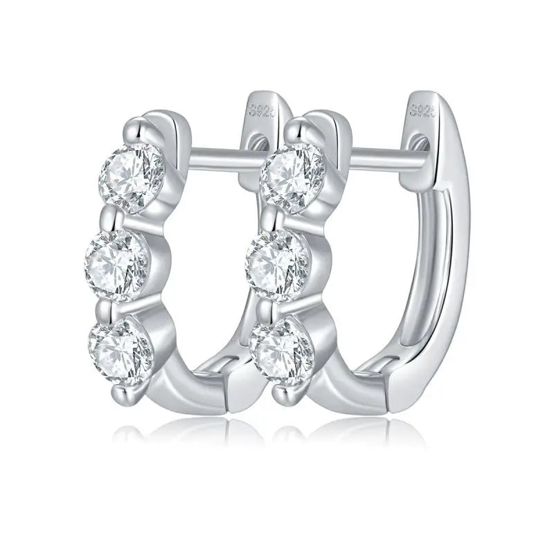 Earrings 925 Silver 3mm 4mm Earrings Moissanite Earrings Platinum Ear Stud for Women