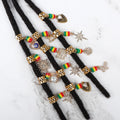 AHVAST Golden Spiral Devil Eye Heart Pearl Rhinestone Jewelry Charms Hair Dreadlock Cuffs for Loc Jewelry Accessories