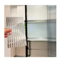 Customized Reeded Fluted Window Film Self Adhesive Decorative Glass Film Sticker Custom Cut Width