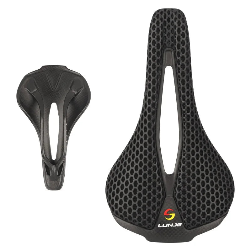 OEM/ODM 2024 HOT Sale 3D Printing Urltra-Light Racing MTB Road Bicycle Carbon Saddle Bike Seat